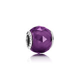 Violettfarbene Petite Facetten Charm