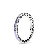 Strahlende Herzen lila Ring
