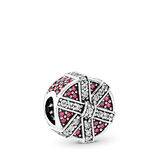 Funkelndes Geschenk rot Charm