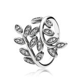 Funkelnde Blätter Ring