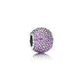 Lila Pavé-Kugel Charm