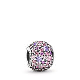 Pink funkelnder Pavé-Charm